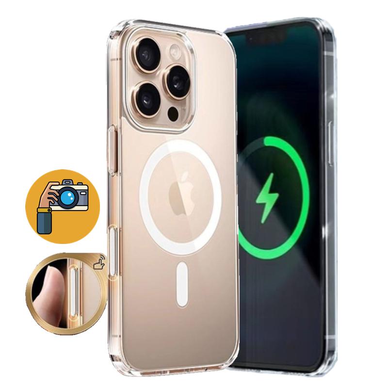 Clear Magnetic Case for For Iphone 17 Air 16 Pro Max 16 Plus For Magnetic Case With Camera Control Touch Button Cover