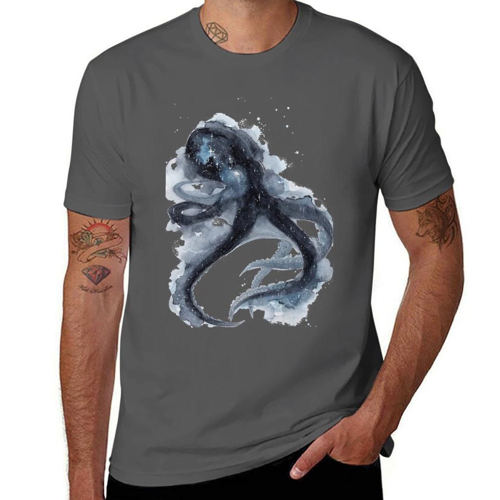 Galaxy Octopus Tshirt Work Outdoor For Unisex Tshirt