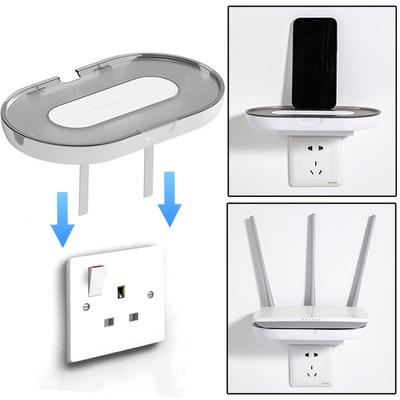 Stanzfreies Steckdosen-Aufbewahrungsregal an der Wand Router-Ablage Steckdosen-Platzierungshalter Kabelorganisator Schlafzimmer Wohnzimmer Dekoration