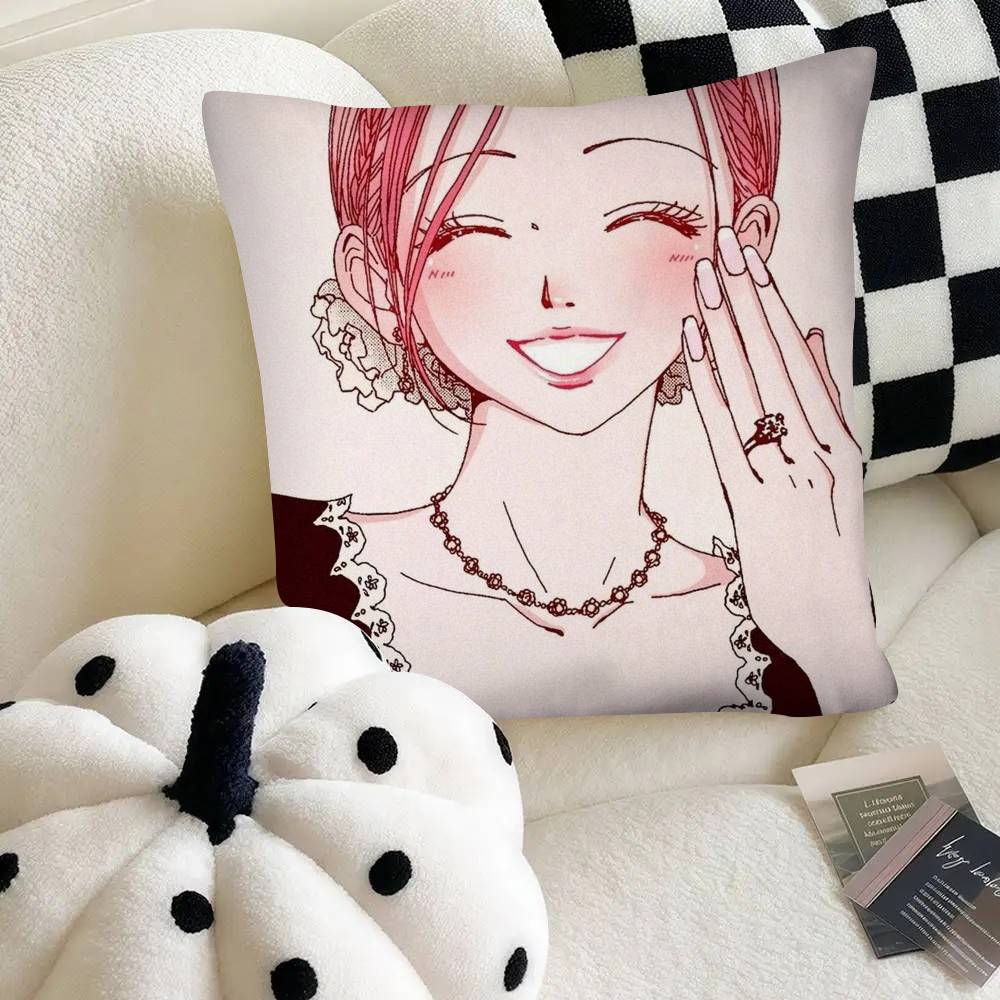 Komatsu Nana Japanese Anime NANA Pillow Case Square Pillow Bedroom Sofa Leisure Comfort Cushion Car Home Decoration