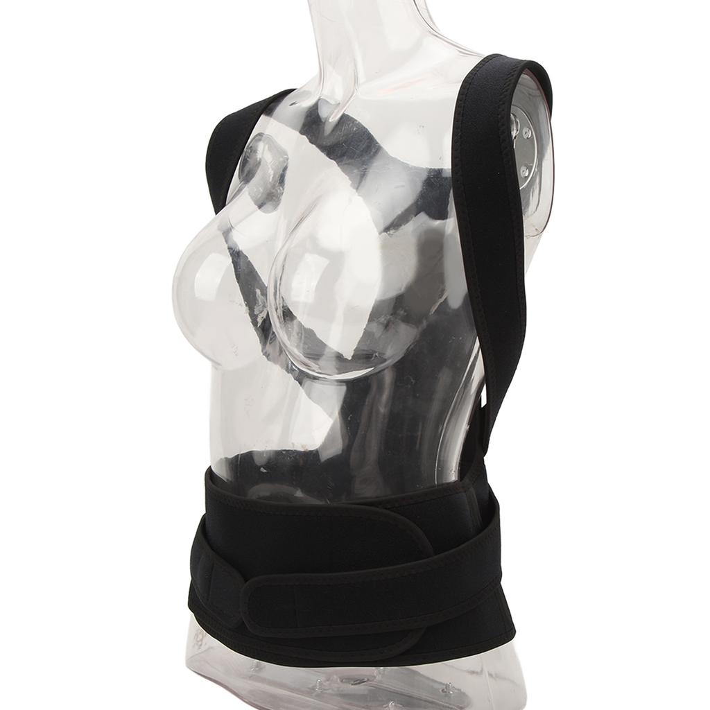 Posture Corrector Adjustable Breathable Back Straightener Brace for Women Men Hunchback Black