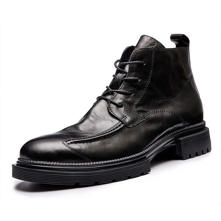 Bottines Chelsea rétro pour hommes, bottines habillées, bottines Chelsea décontractées, bottines de travail à lacets antidérapantes avec fermeture éclair latérale, bottes de combat Chukka pour hommes