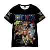 Nuova Serie One Piece Maglietta Estiva Casual da Uomo e da Donna Maglietta a Maniche Corte Stampata Digitalmente in 3D