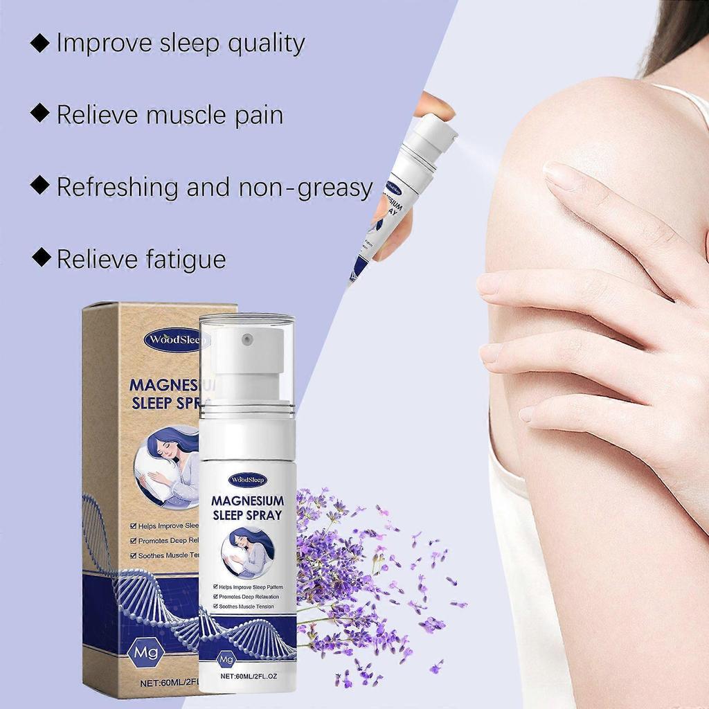 Woodsleep Magnesium Oil Spray - Improves Sleep, Relieves Physical Fatigue And Discomfort, Sleep Care Spray