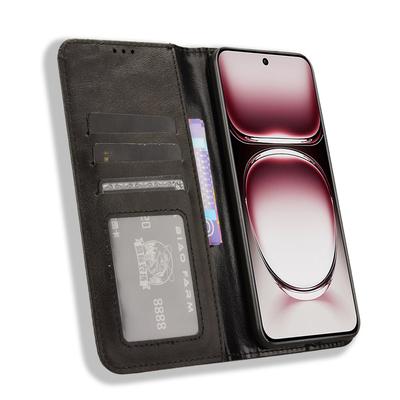 Dla Oppo Reno12 5G (Światowy) Etui Skórzane PU Retro Magnetyczne Zamykanie Wstrząsoodporne Pokrowiec na Telefon