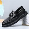 Doudou Shoes Men's 2025 Spring and Summer Men's Shoes Genuine Leather One Pedal Breathable Hollow Casual Leather Shoes Men Breathable and Comfortable