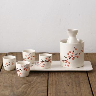 Set Decanter per Sake Giapponese con Piccole Tazze da Sake e Baijiu