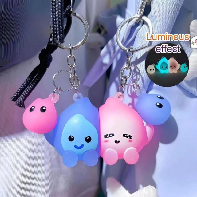 Creative Fire Elf Key Rings Glowing Key Rings Glowing Bag Charm Suitable for Youthful People Seeking Distinctive Items
