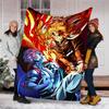 1pc Akaza (4) Theme Blanket - Digital Print, Polyester, Cozy for All Seasons, Perfect for Outdoor, and Travel