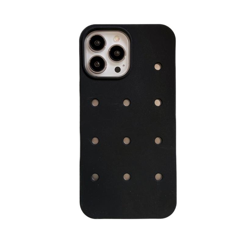2023 Rubber Phone Case Adhesive Phone Case With Charm Hole Charm Phone Case Design With Charm