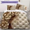 Gorgeous Ribbon Bow Pattern Bedding uilt Set uilt Cover Pillowcase Home Decoration Birthday Gift (1 * duvet cover + 2 * pillowcase without core)
