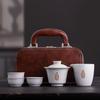 Ge Kiln Ceramic Kung Fu Tea Set Gift Box Packaging Can Be Printed Anniversary Company Activities Festival 1S Store Business Gifts
