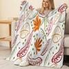 High-density Plush Flannel Blanket Soft, Skin-friendly Cozy Throw, Portable for Home, Car & Air Conditioner, Warm Decorative Blanket.
