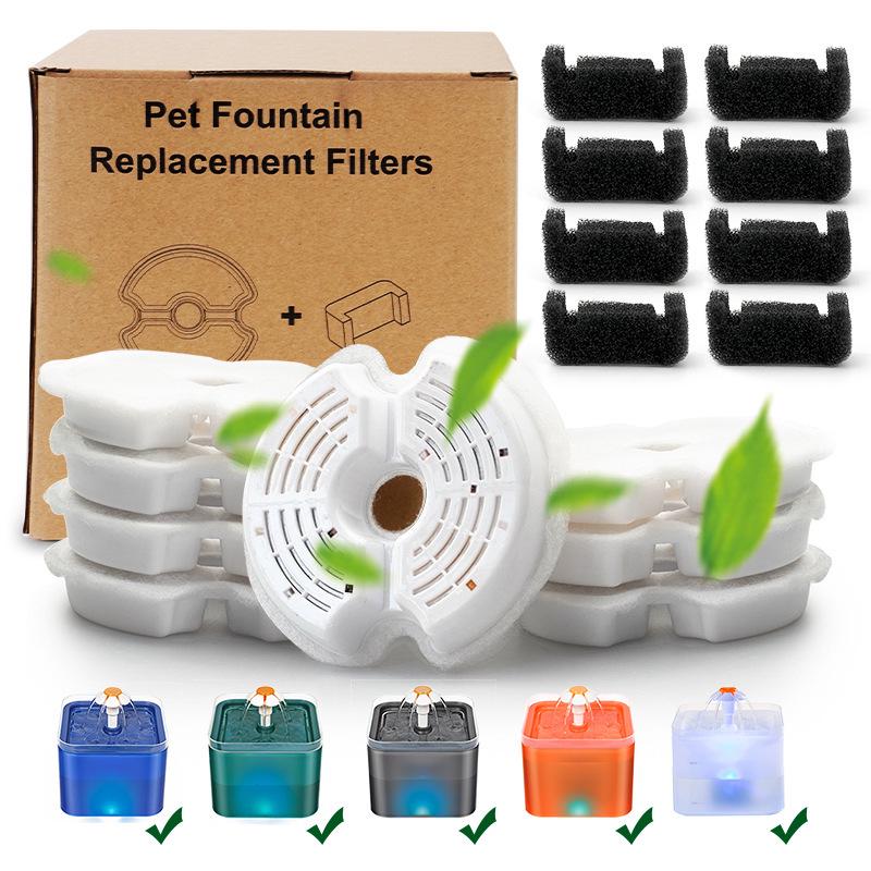Popular Pet Water Fountain Filter for Cats - Round Notch Design