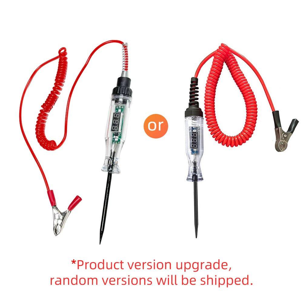 6V 12V 24V Car Truck Voltage Circuit Tester Auto Car Diagnostic Probe Test Pen Light Bulb Electric Measuring Pen Repair Tools