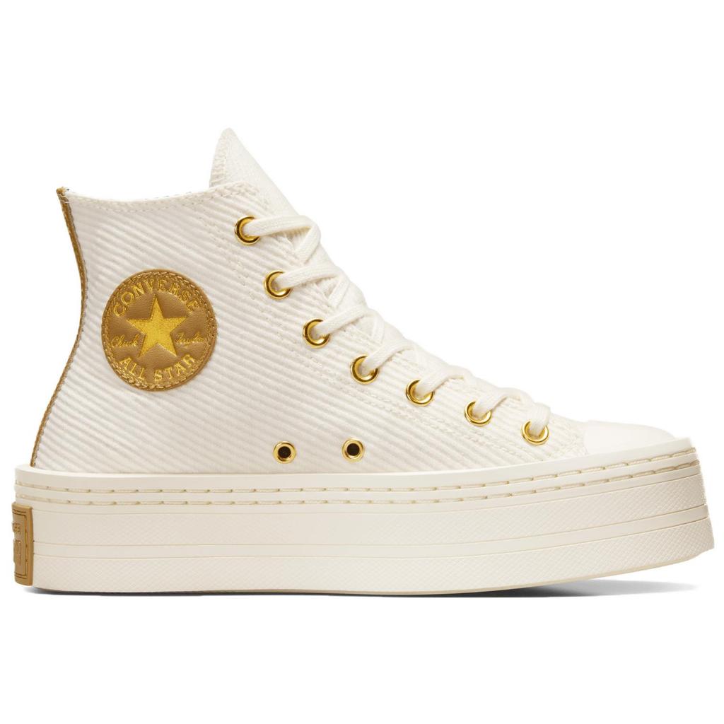 Converse Chuck Taylor All Star Corduroy Comfortable Non-Slip Wear-Resistant Skate Shoes Women Sneakers Off-White A07204C