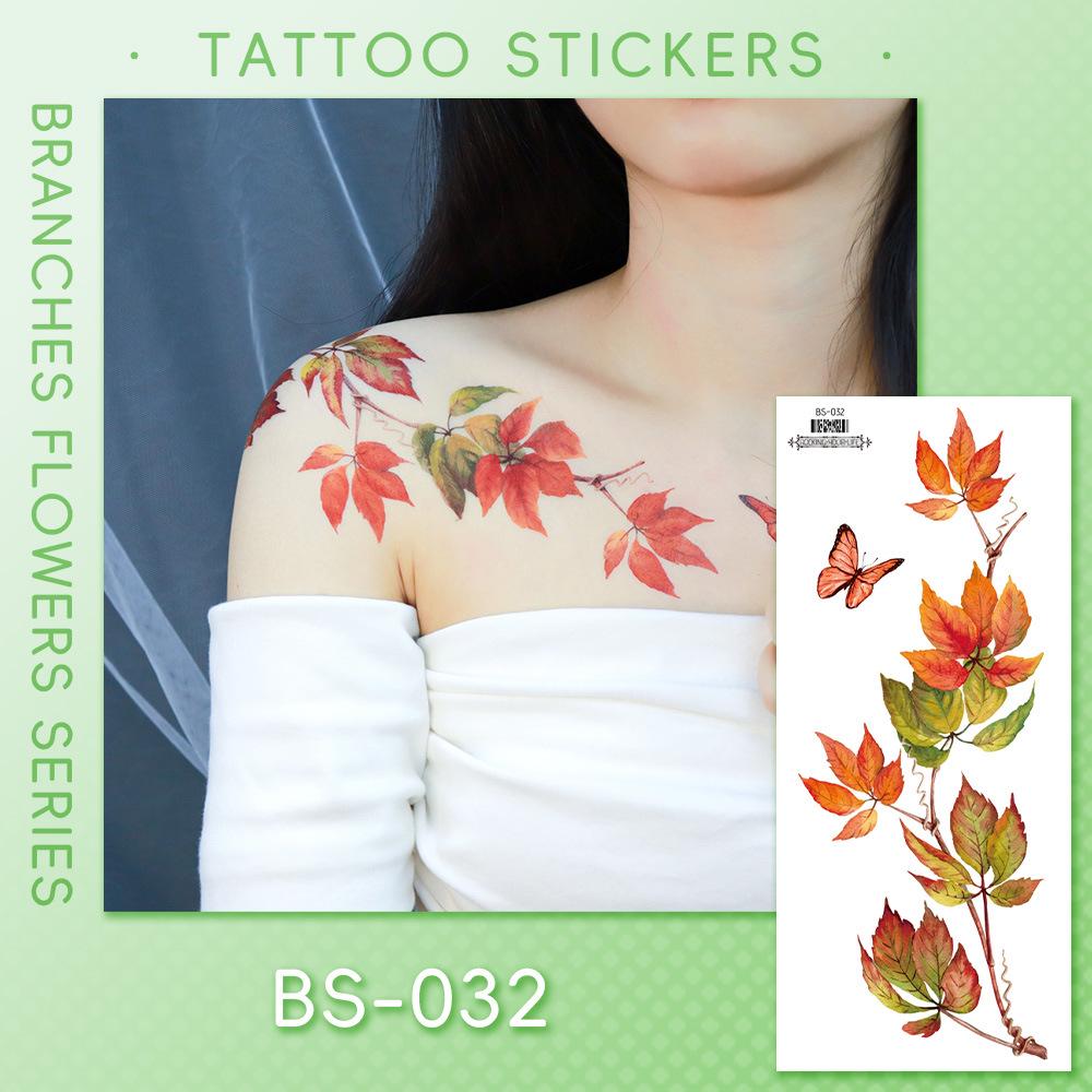 Ricalon Halloween Vein & Lightning Flame Tattoo Stickers, Waterproof & Sweatproof