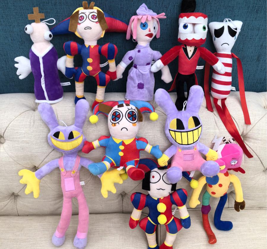 10 Stück/Set Der Erstaunliche Digitale Zirkus Plüschtiere Niedliche Weiche Kuscheltiere Anime Heimdeko Puppen Für Kinder Geburtstag Weihnachtsgeschenk
