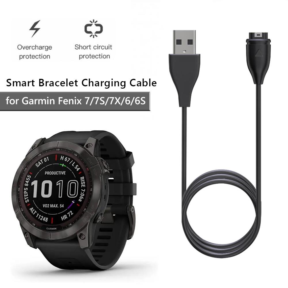 

1M USB Charging Cable Data Cord Charger For Garmin Fenix 7 7S 7X 6 6S 6X 5 5X 5S Vivoactive 3 Type C IOS Watch Charger Adapter