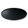 Round Kaiseki Tray Dry Lacquer Lacquerware Made In Japan J-kitchens (45cm, 1.5 Ft.), Black, (Uncoated), (ABS Resin),