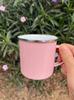 thick top quality 12oz 350ml enamel mug cup camping mug cup tea mug cup