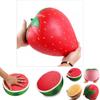 Riesiges weiches Quetschspielzeug Wassermelone Orange Erdbeere Pfirsich Slow Rising Spielzeug für Kinder