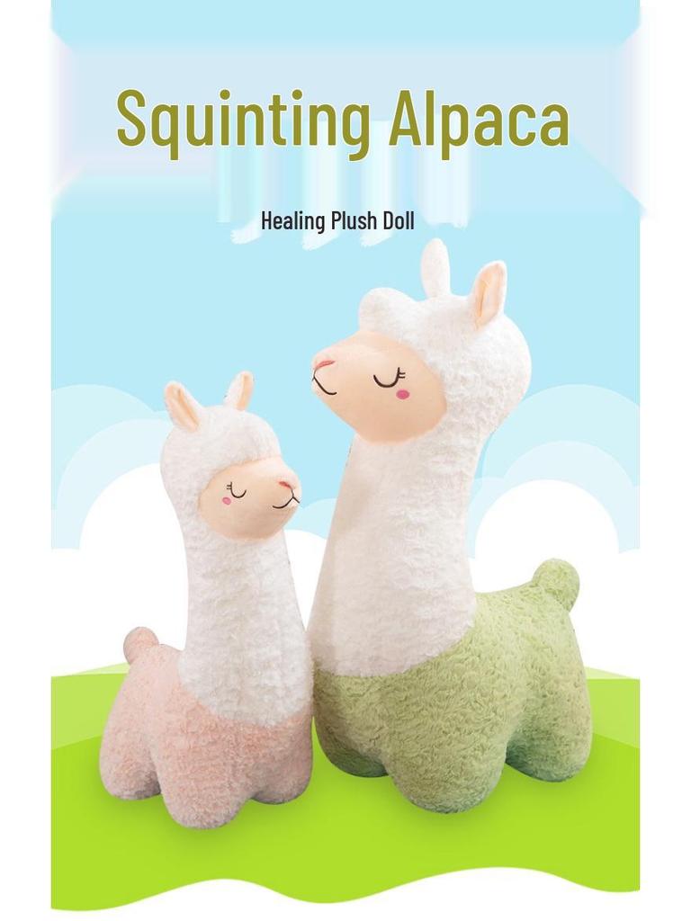 Adorable Alpaca Plush Pillow Toy – Perfect for Bedtime or Birthday Gifts for Girls