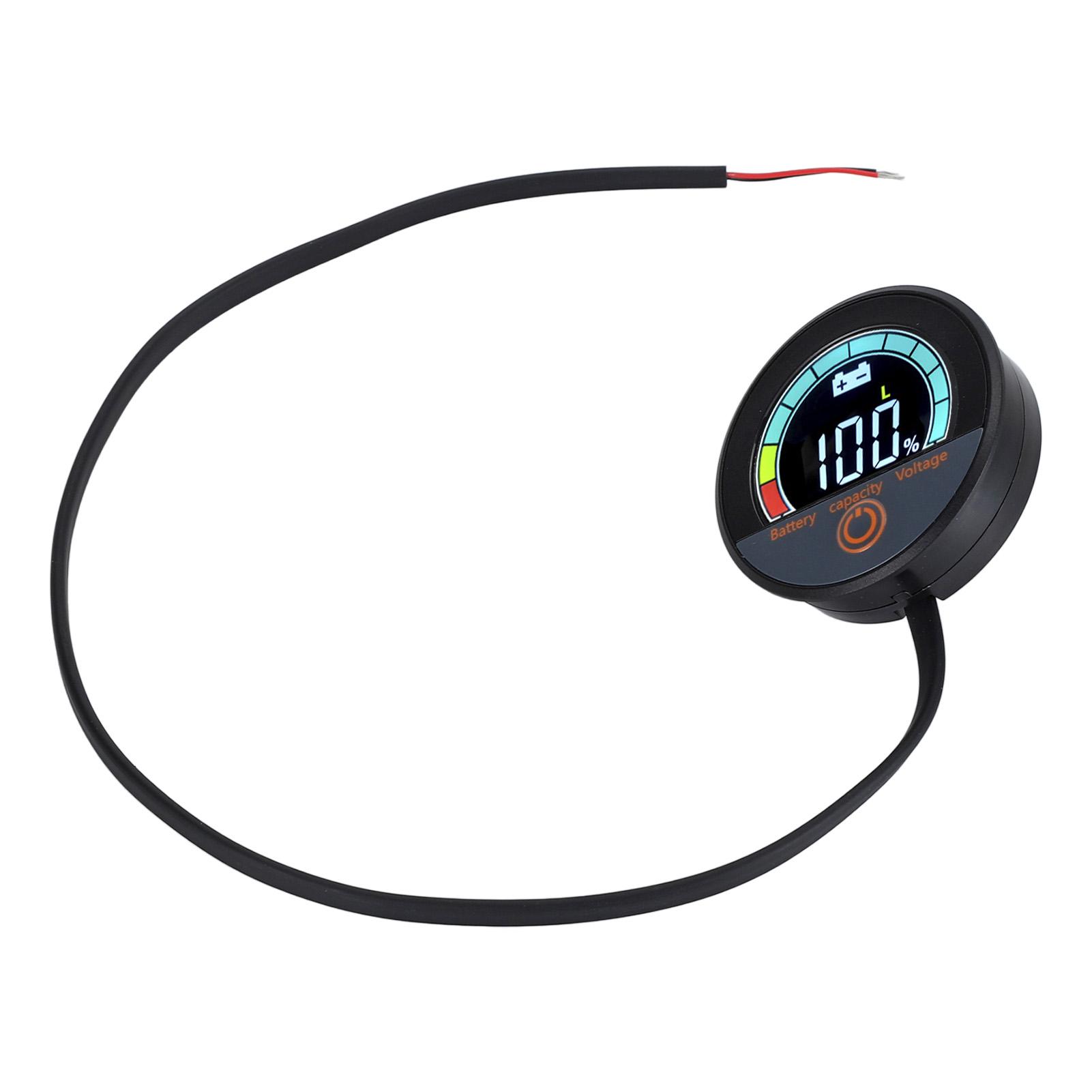 

Battery Capacity Voltage Meter LCD Color Display Handlebar Mount Battery Capacity Voltage Monitor DC8‑100V