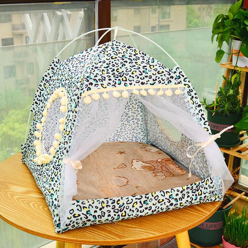 

Cool Cat & Small Dog Summer Tent Bed S 35*35*36cm 5 kg зелений/леопардовий