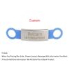 Etichetta ID per Animali Domestici Silicone Acciaio Inossidabile Cane Gatto Nome Personalizzato Collare Targhette Incise Accessori Nome Numero di Telefono Targhette per Animali Domestici