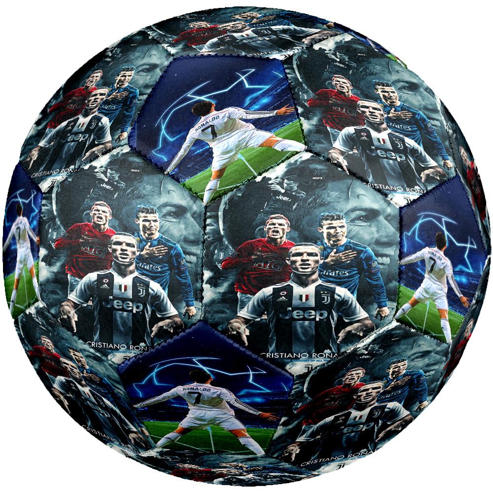 Abilità Acrobatica di Ronaldo Pallone da Calcio Taglia 5 Calcio Cucito a Macchina Allenamento e Partite Indoor/Outdoor Regalo Unico per gli Amanti del Calcio