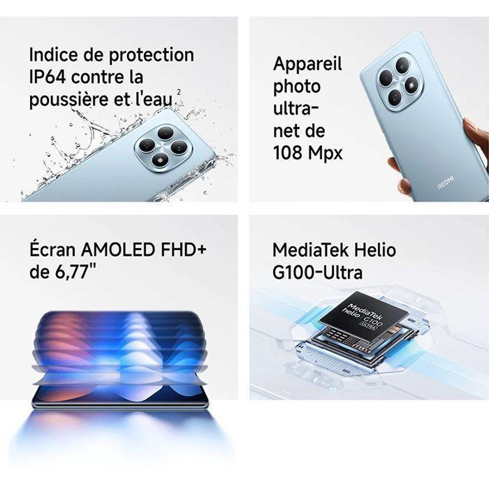 Smartphone - XIAOMI - Redmi Note 15 - 8Go RAM - 256Go - Écran AMOLED 6,77 Pouces - Very Good Condition