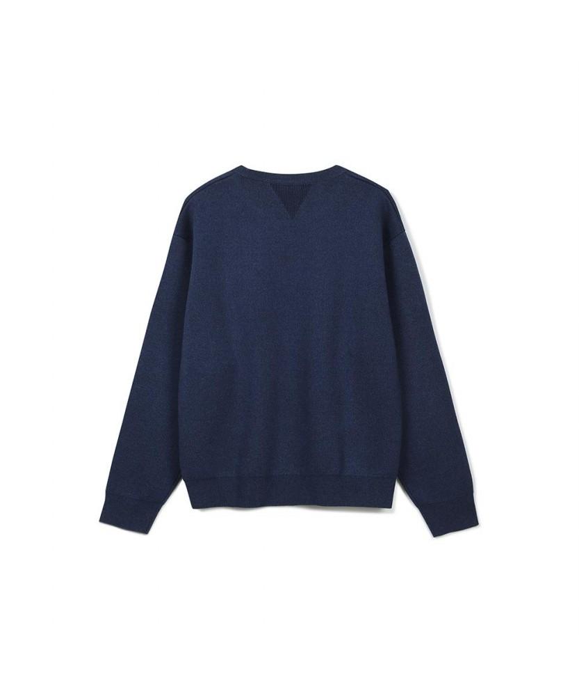 NOTIG Double-Weave Round Knit Navy_Oka3Swrl101N1