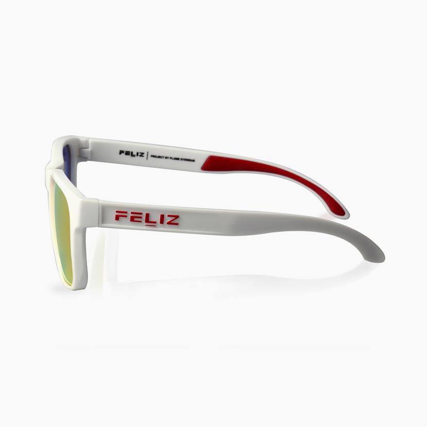 Pellicheu F-1003 C7 (White / Dark Gold Mirror Lens)
