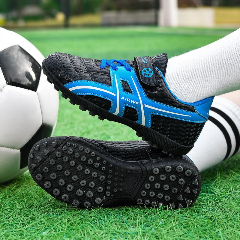 Children's Football Shoes Velcro Spikes Broken Nails Male and Female Students Game Training Non-slip Student Sports Shoes