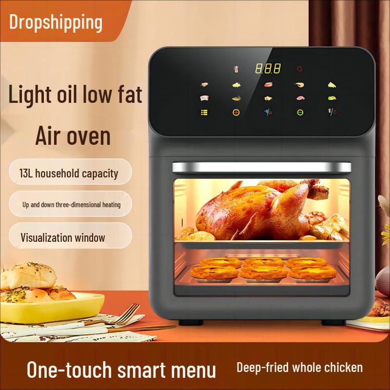 Smart Large-Capacity Multifunctional Air Fryer Oven with Low-Fat Technology - EU/US/UK Standards