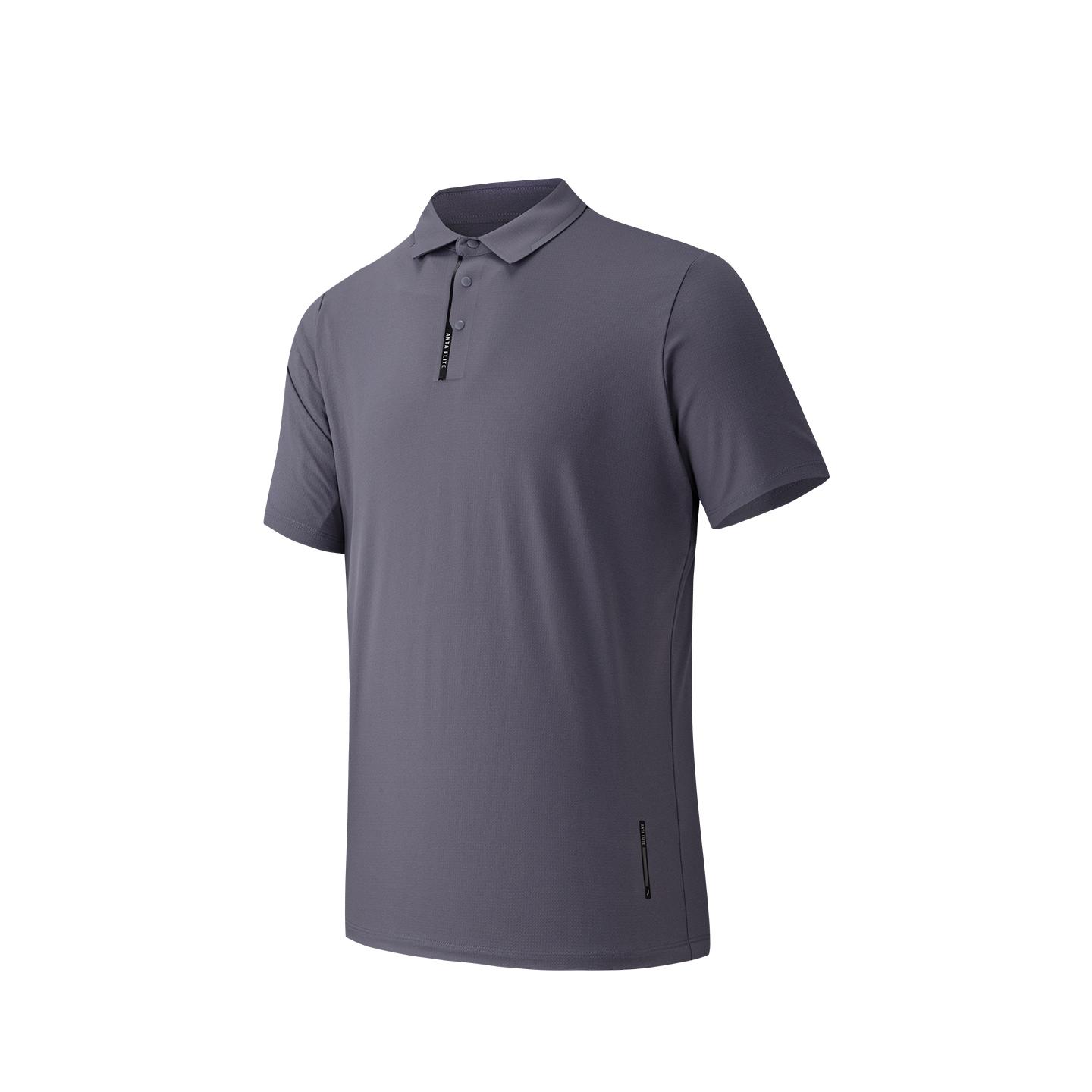 

Anta Elite Training Comprehensive Series Short Sleeve Polo Shirt Summer 2026 Men tops Iron-Ore-Gray 952627123-5 S