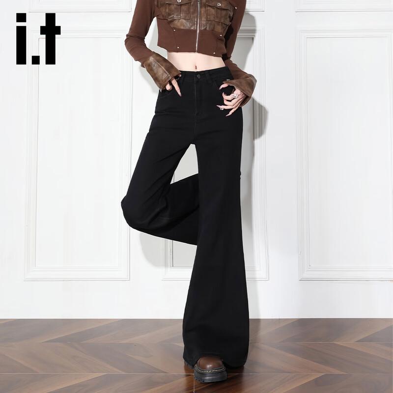 izzue it Women's High-Waist Flared Jeans