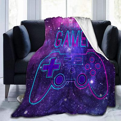 Game Console Pattern Print Flannel Blanket
