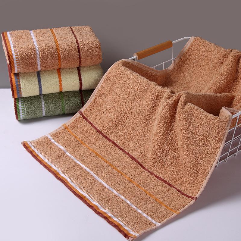 Pure Cotton Soft Absorbent Towel with Embroidered Design - Perfect for Gifts and Household Use