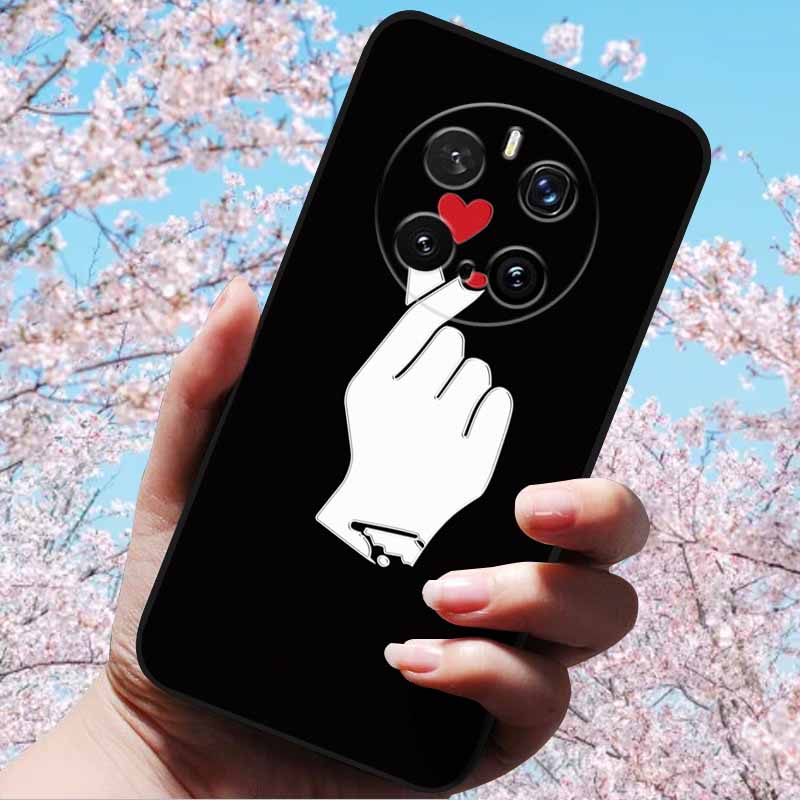 For Honor Magic7 Pro / Magic7 5G Cases 3D Relief Flower Emboss Soft Silicone For Magic7 Pro Magic 7 3D Cartoon Back Cover Cases