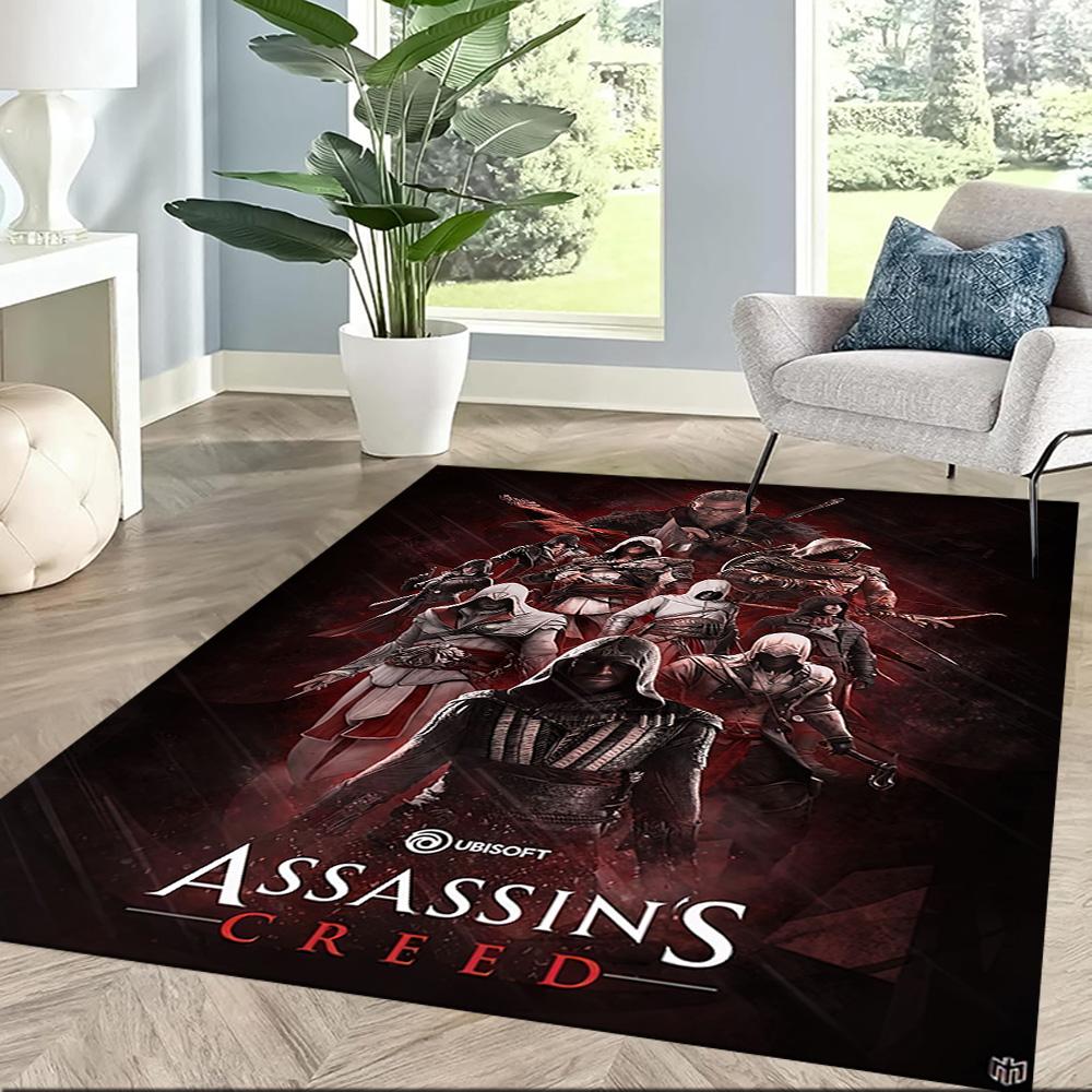 Čtvercové koberce Assassin's Creed Ezio Auditore jsou skvělou volbou pro obývací pokoje, ložnice, domácí dekorace a jako dárky.