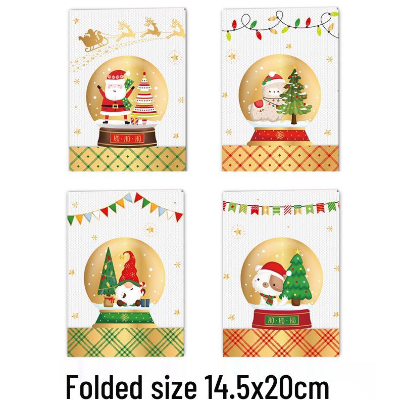 3D Christmas Music Greeting Card - Mini Cartoon Design for Children