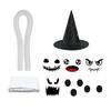 Halloween Ghost Decorations DIY Expressions Spooky White Ghost Craft Kit with Witch Hat for Outdoor Indoor Yard Garden Lawn Decor