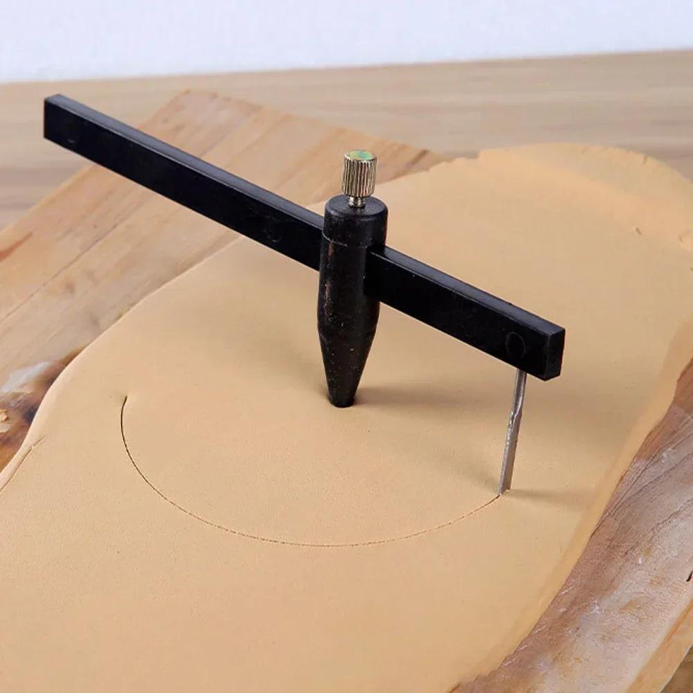 DIY Clay Modeling Tool Accessories Pottery Clay Compass Circle Cutter Soft Clay Cutting Caliper Ceramic Sculpture Mold Tools