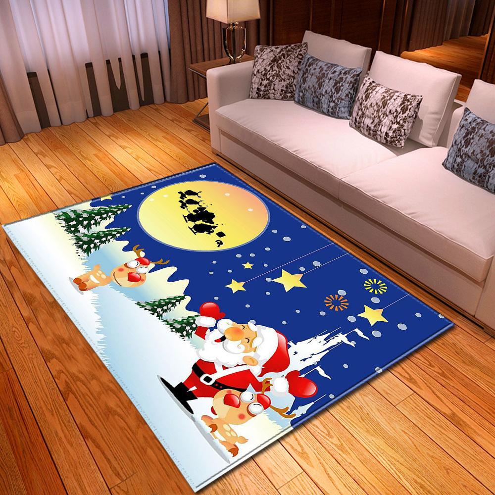 Christmas Living Room Floor Mat Bedroom Dining Room Carpet Carpet Doormat