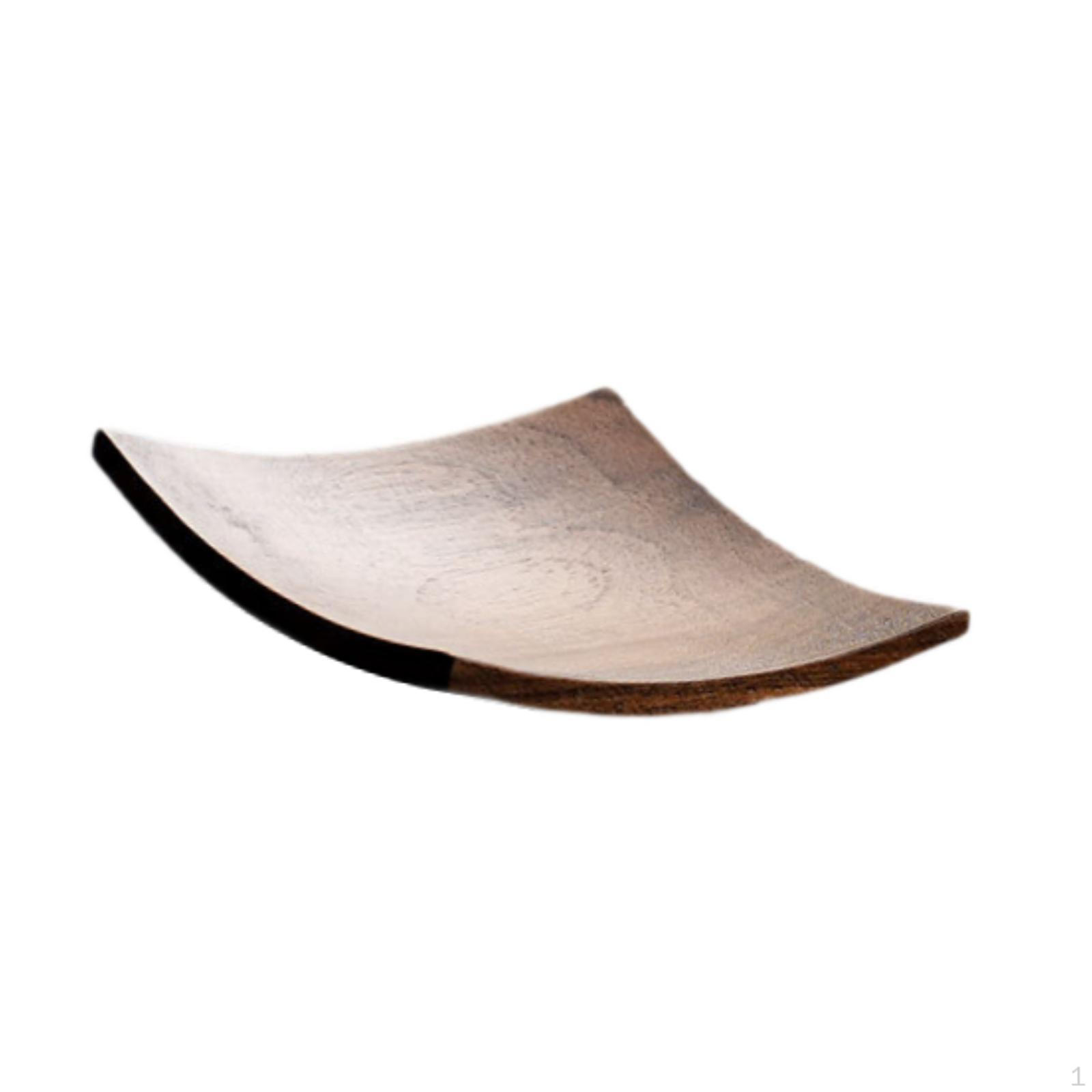 

Сервировочное блюдо из цельного дерева, декоративный поднос, тарелка, закуска, деревянная для орехов, кухонный декор для дома Square