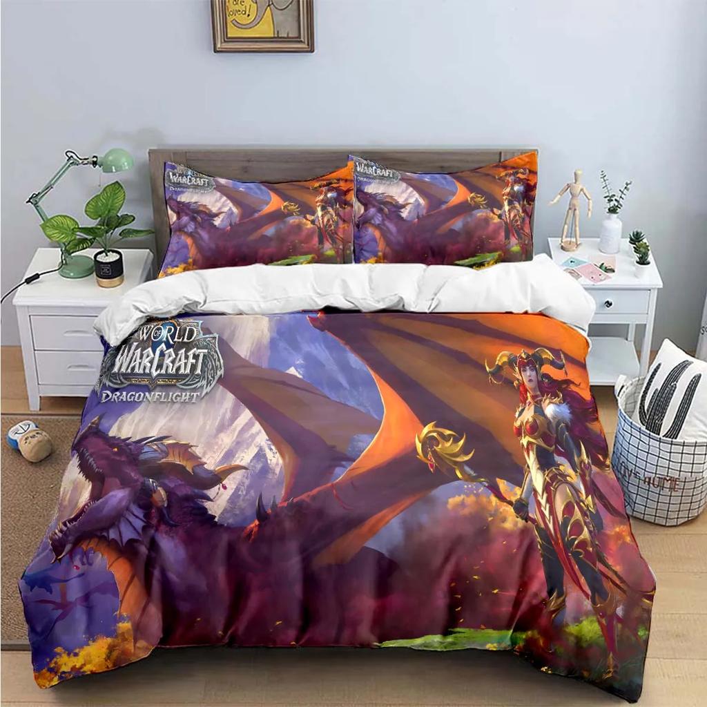 Hot Fashion 3D Game W-Warcraft Print Bedding Sets Bed Supplies Set Duvet Cover Bed Comforter Set Bedding Set Luxury Gift