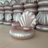 Divano gonfiabile in PVC trasparente rosso blu con schienale per campeggio all'aperto e tempo libero