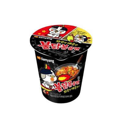 Samyang Buldak Hot Chicken Flavor Ramen Becher 70g x 6 Becher Koreanische Scharfe Nudeln
